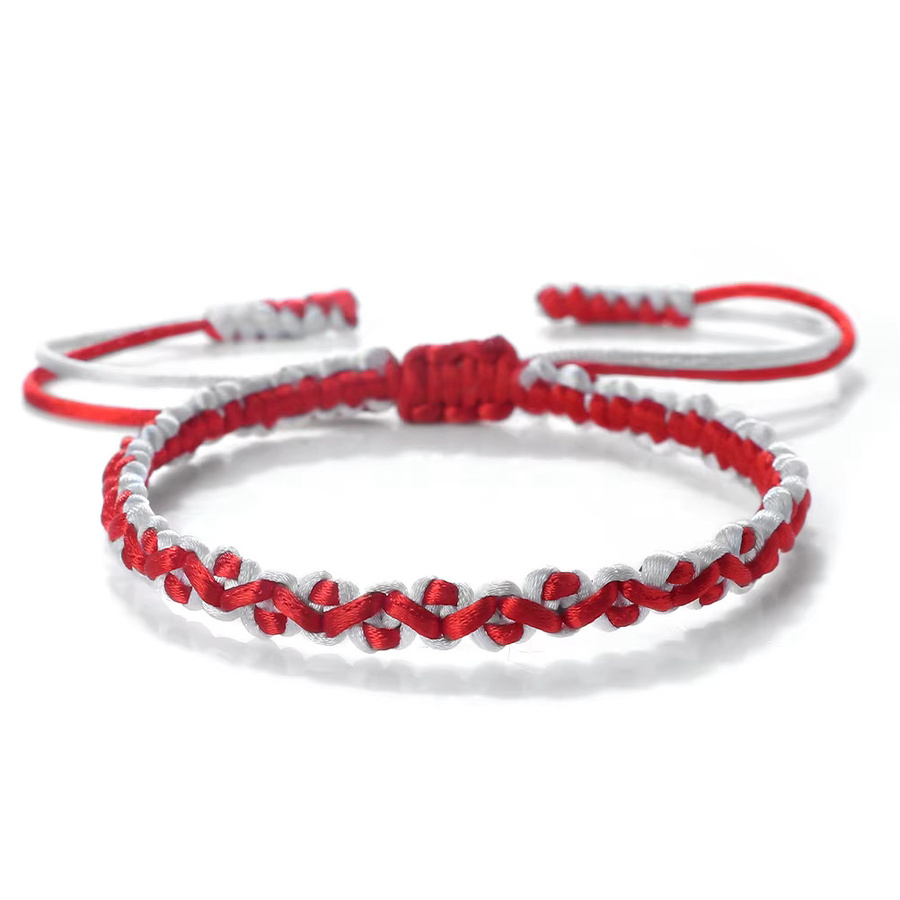 Reliatonny Armband, 2-Farben-Kordel, Wellen, Unisex, Bunt - Bild 2