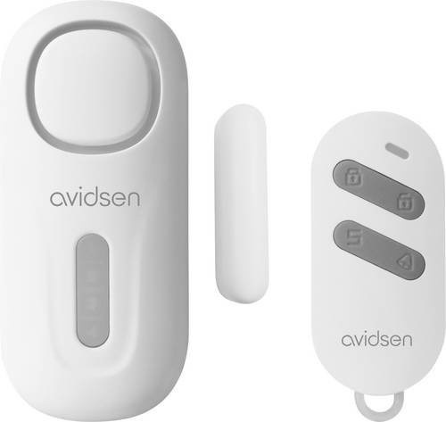 Avidsen Tür- und Fensteralarm Set in Weiß mit Fernbedienung und 120 dB Alarmstärke - Bild 1