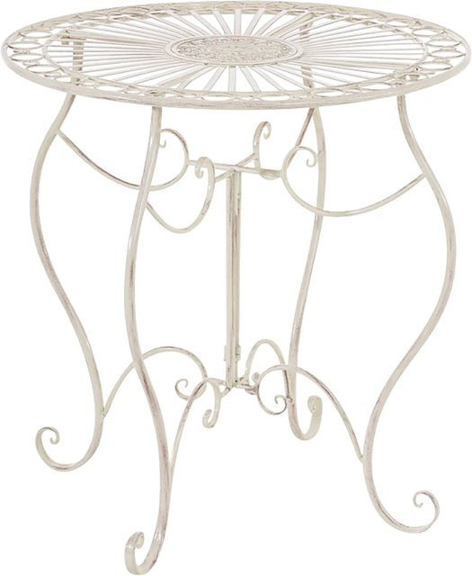 TPFGarden Tisch Indi in Antik-Creme aus Eisen für Garten, Terrasse und Balkon, B/T/H: 70 x 72 x 70 cm - Bild 1