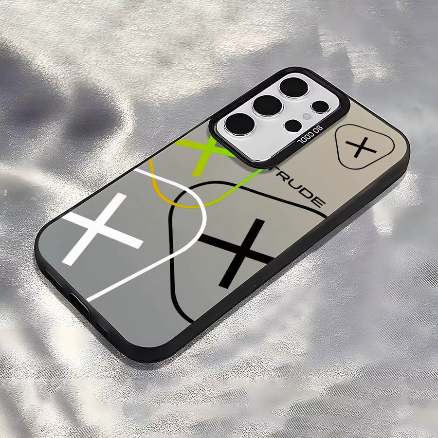 Schöne Mode G-Gertrudes Silikon Handyhülle für Samsung Galaxy S25 Edge, S24, S23 und S22 Ultra in Bunt und Silber - Bild 3