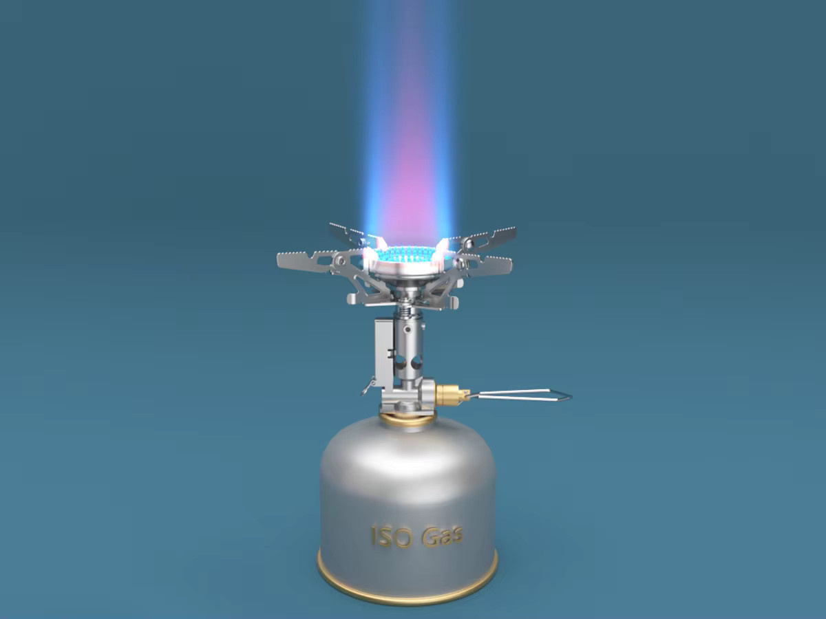CAMPINGMOON XD-2F Xuanfeng Raketenbrenner Camping-Gaskocher in Silber - Bild 2