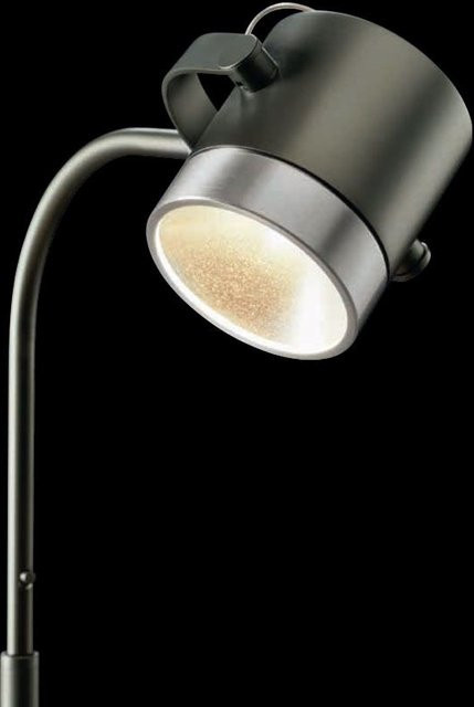 Holtkötter Aura S LED-Stehleuchte mit Platin-Reflektor aus Aluminium in Silber und Grau, dimmbar mit dim2warm Technologie (1800K - 2900K) - Bild 1