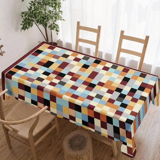 Wasserdichte Patchwork Tischdecke von Beau Maison in Mehrfarbig, Rechteckig, B/T/H: 160 x 100 cm - Bild 1