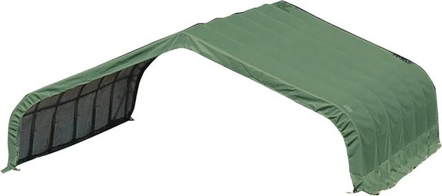 ShelterLogic Run-In-Shed Weideunterstand in Grün und Grau, B/T/H: 670 x 730 x 380 cm - Bild 1