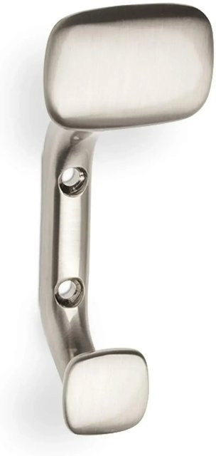 SOTECH Garderobenhaken LALCE aus Zinkdruckguss in Silber mit Edelstahloptik, B/H/T: 44,0 x 43,0 x 2,0 cm - Bild 1