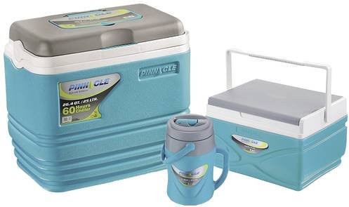 ZORN Passiv Kühlbox Combo Set Blau-Grau matt (25l + 4,5l + 2,0l) - Bild 1