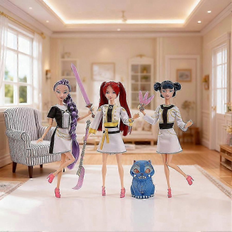 Needme-germanst Anime K-Pop Mädchen Gruppen-Actionfiguren Set, rot, 1-teiliges Set - Bild 2