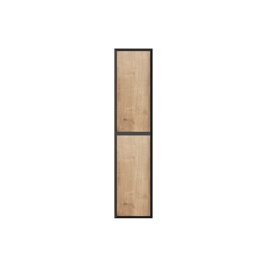Vente-unique Badschrank Lannick im Industriestil, Schwarz und Naturfarben Hell, Wandmontage, Breite: 35 cm, Höhe: 140 cm, Tiefe: 25 cm - Bild 2