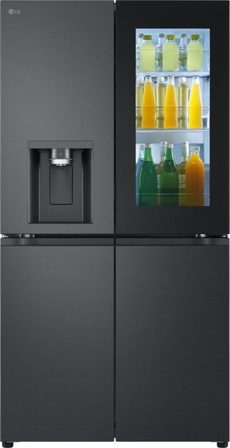 LG Side by Side Essence Black Steel No Frost Kühl-Gefrierkombination in Schwarz - Bild 1