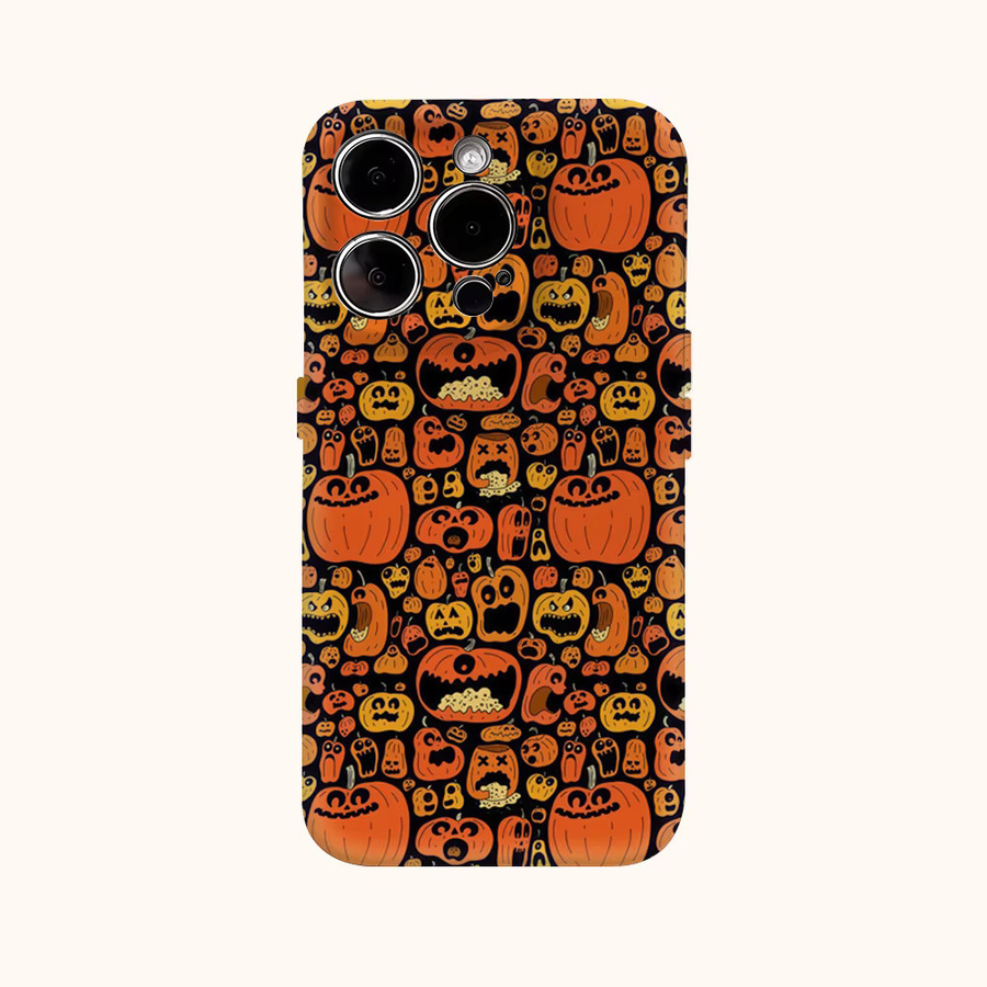 Halloween Pumpkin Mania Handyhülle für iPhone 11 bis 16 Pro Max Plus mit doppelschichtiger Rückseite von Potdemiel - Bild 2