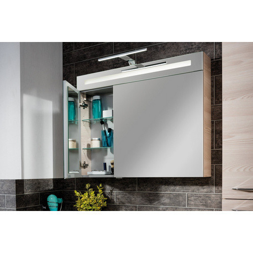 FACKELMANN Waschplatz-Set B.CLEVER für dein Badezimmer in Weiß mit LED-Beleuchtung und Soft-Close-Türen, B/T/H: 90 x 46 x 50,8 cm - Bild 2