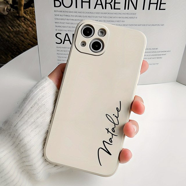 Personalisierte Handyhülle mit deiner Signatur für Apple iPhone Modelle in Schwarz oder Weiß - Bild 1
