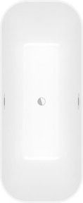 Villeroy & Boch Freistehende Rechteck-Badewanne FINION in Stone White mit Zulauf, B/T: 170 x 70 cm - Bild 1