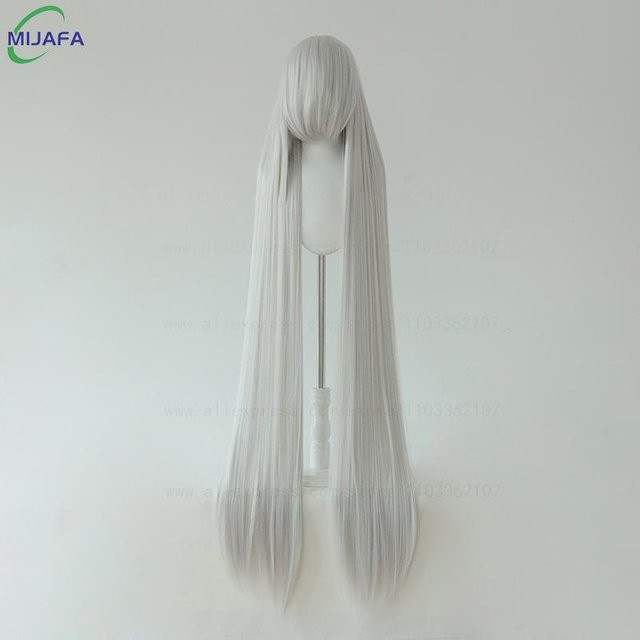 Mengqiu Cosplay Perücke mit Pony, 150 cm, Damen - Bild 1