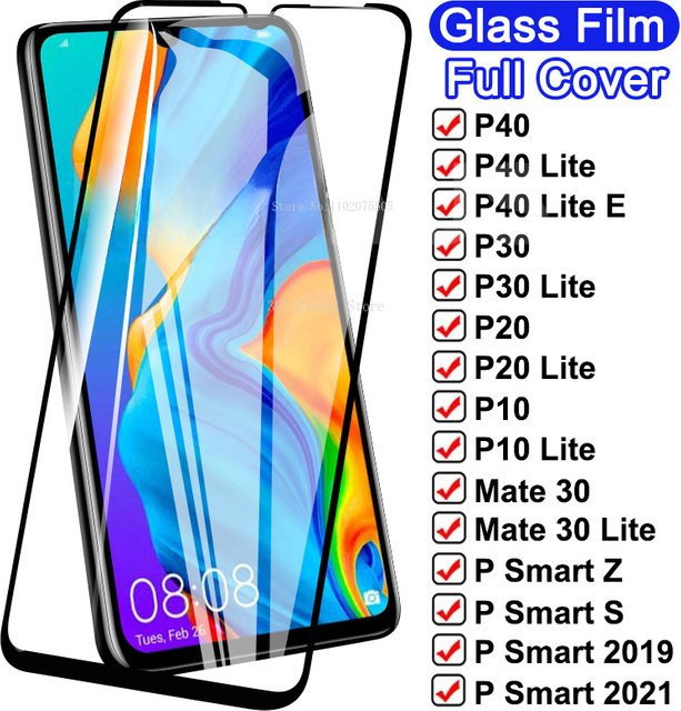 Transparentes gehärtetes Glas als Displayschutz für Huawei P30, P40 Lite, E, Smart, Z, S, P20 Pro, P10 und Mate 30 Lite - Bild 1