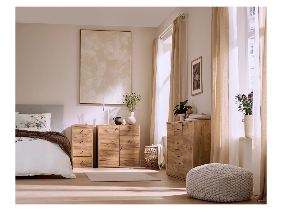 LIVARNO Kommode Verona in Braun, B/H/T: 80 x 40 x 35 cm - Bild 1