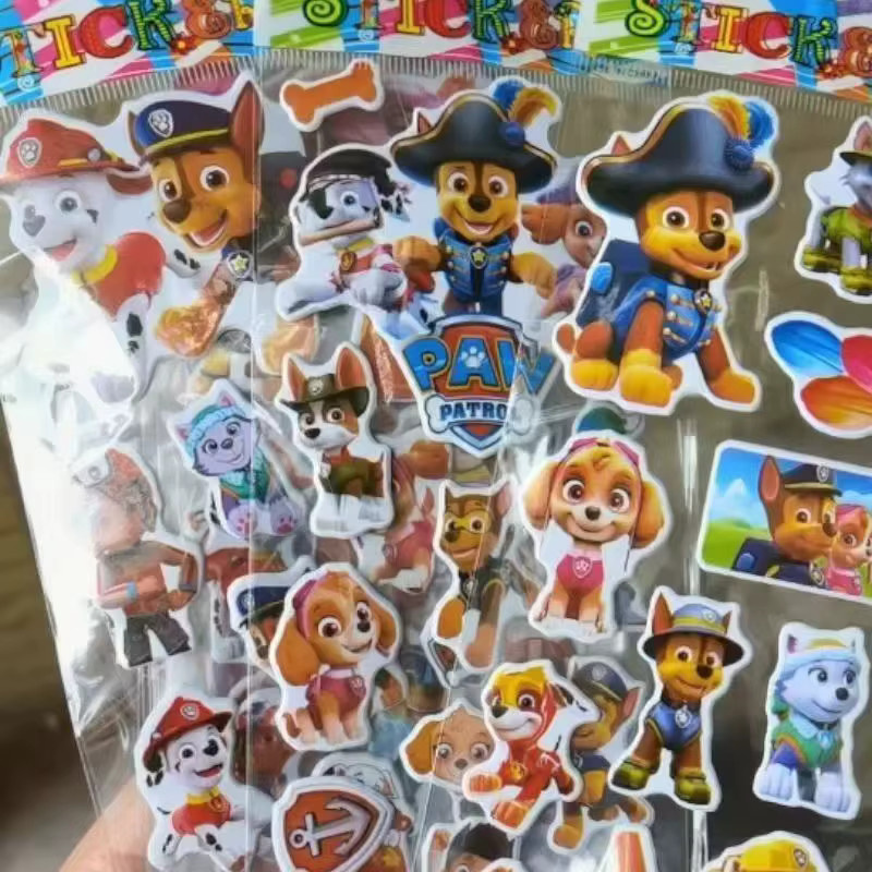 Paw Patrol Bubble Aufkleber, 12 Blatt, 3D Aufkleber - Bild 3