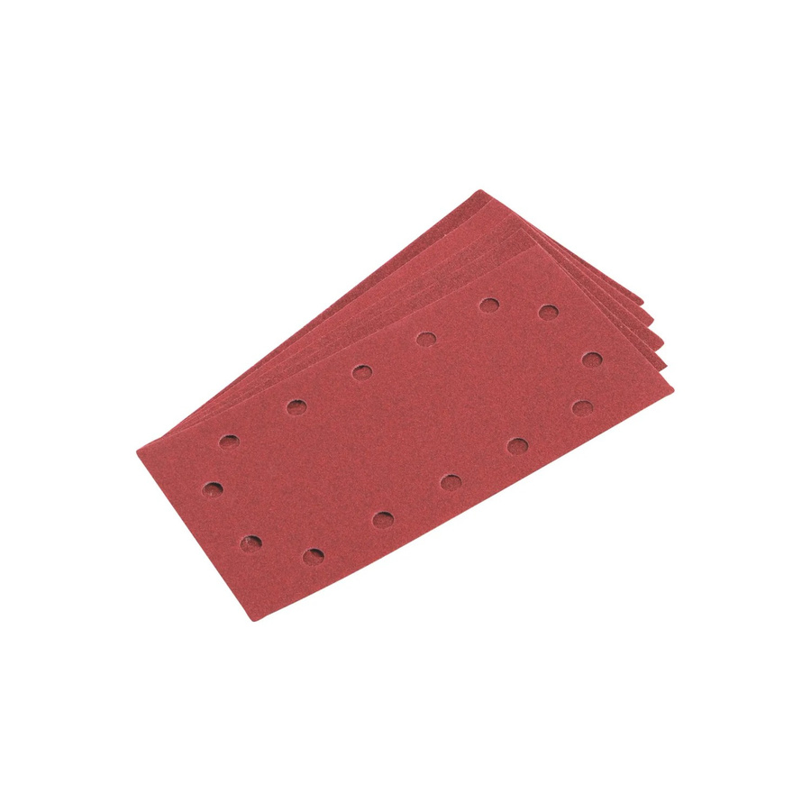 LUX-TOOLS Schleifstreifen für Exzenterschleifer, Körnung K40, Rot, Breite: 9,3 cm, Länge: 23 cm - Bild 2