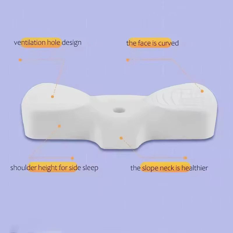 HEHUAI HT Ergonomisches Butterfly Memory Foam Nackenkissen in Blau - Bild 3