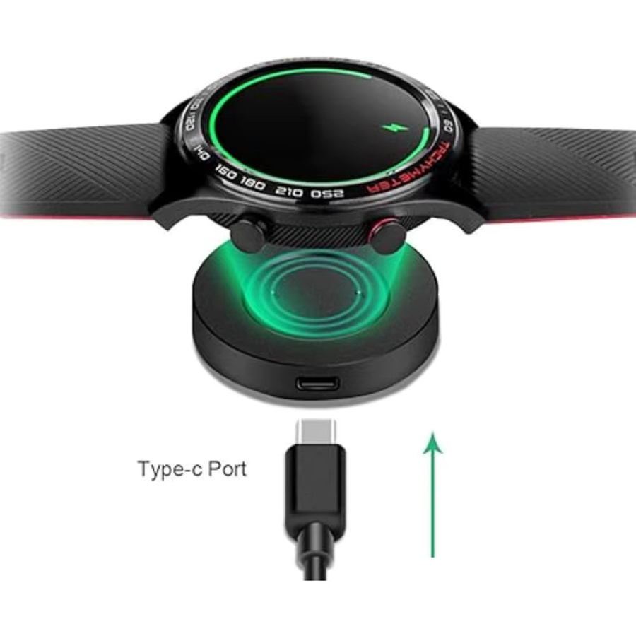 USB Smartwatch Ladegerät für Huawei GT, GT2, GT 2e und Honor Magic Watch in Schwarz - Bild 3