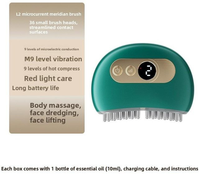 Binchi Health Technology Elektrische Meridianbürste, Unisex, Weiß-Grün - Bild 1