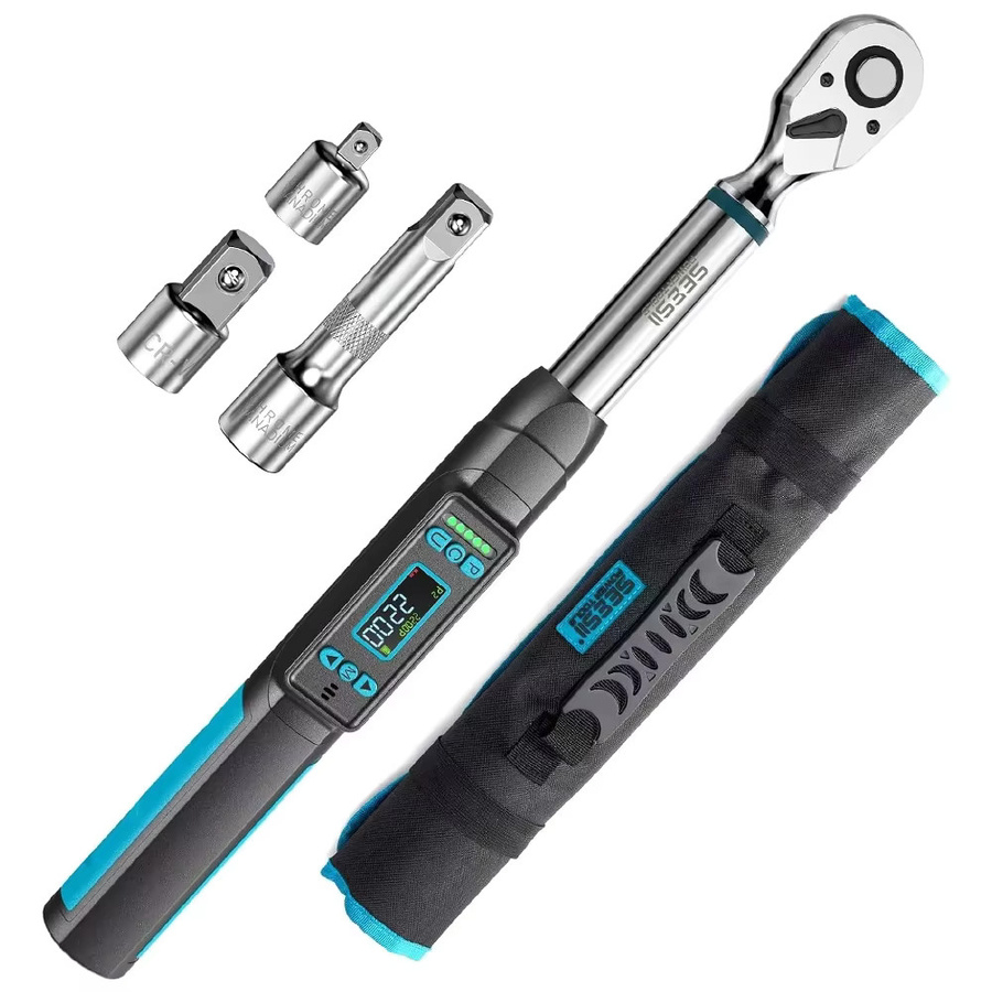 Seesii D2-Lite Digitaler Drehmomentschlüssel 3/8 Zoll in Schwarz mit LCD-Display, 220 Nm und Echtzeit- sowie Spitzenmodi - Bild 7