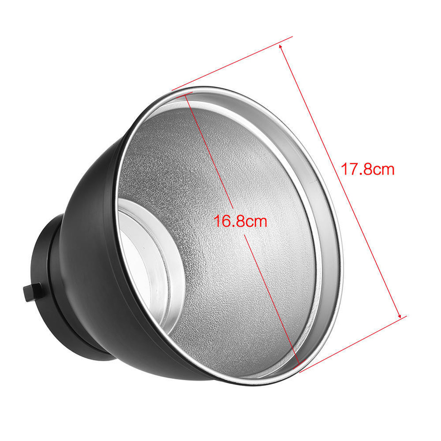 Igeteck Reflektor Diffusor Lampenschirm Schale mit Wabengitter aus Aluminium in Schwarz oder Silber - Bild 3
