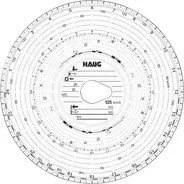 HAUG Diagrammscheibe für Automatik Geräte in Weiß - Bild 1