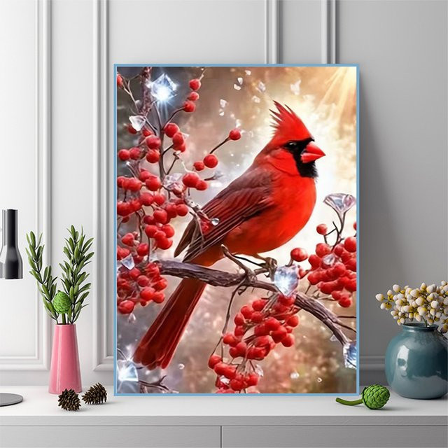 NUOYING 5D DIY Diamant-Stickerei Vogel und Tier Mosaik Wanddekoration in Multicolour - Bild 1