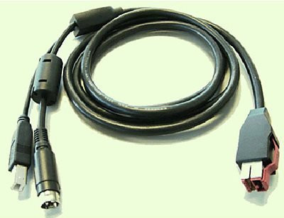 HP Powered USB-Kabel in Schwarz für Engage Thermal Receipt Printer, Engage One und RP9 G1 Retail System (BM477AA) - Bild 1