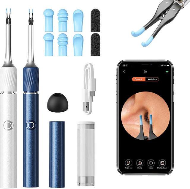 SUNUO Ohrenreiniger mit 12 MP Kamera, weiß, Unisex - Bild 1