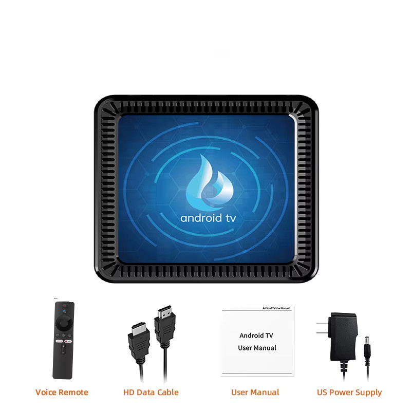 Android 16 Smart TV Box Media Streamer mit Allwinner H313, 4GB RAM, 64GB/128GB Speicher, 4K UHD, Dual WLAN, Bluetooth und Sprachsteuerung in Schwarz - Bild 5