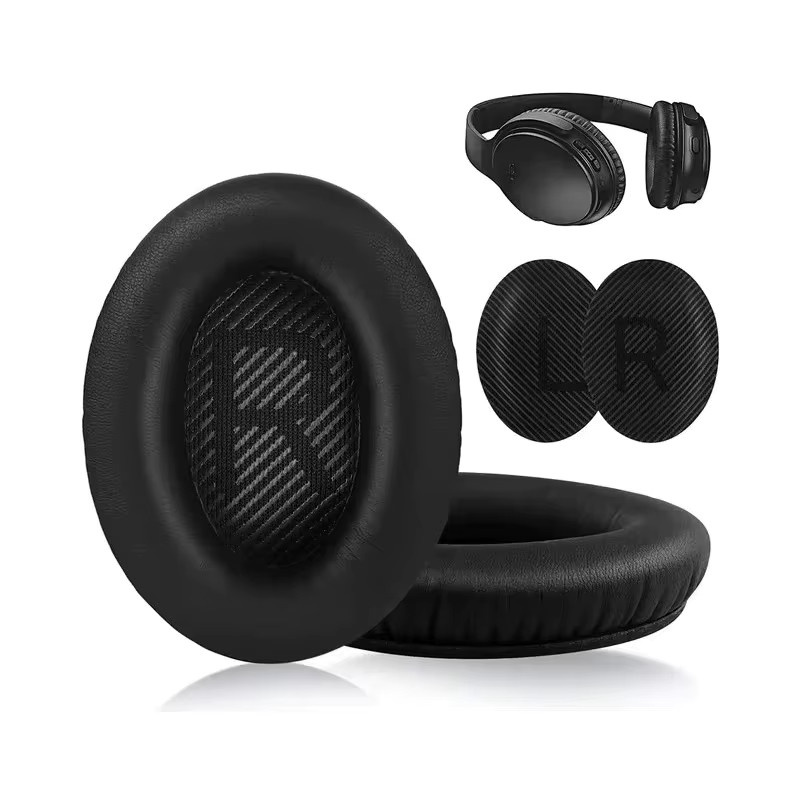 Bose Ersatz-Ohrpolster aus Memory-Schaum und Stoff in Schwarz für QC35 QC2 QC25 QC15 AE2 - Bild 2