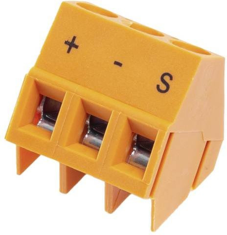 Weidmüller Leiterplattenklemme 2.5mm² Polzahl 3 in Orange (500 Stück Box) - Bild 1