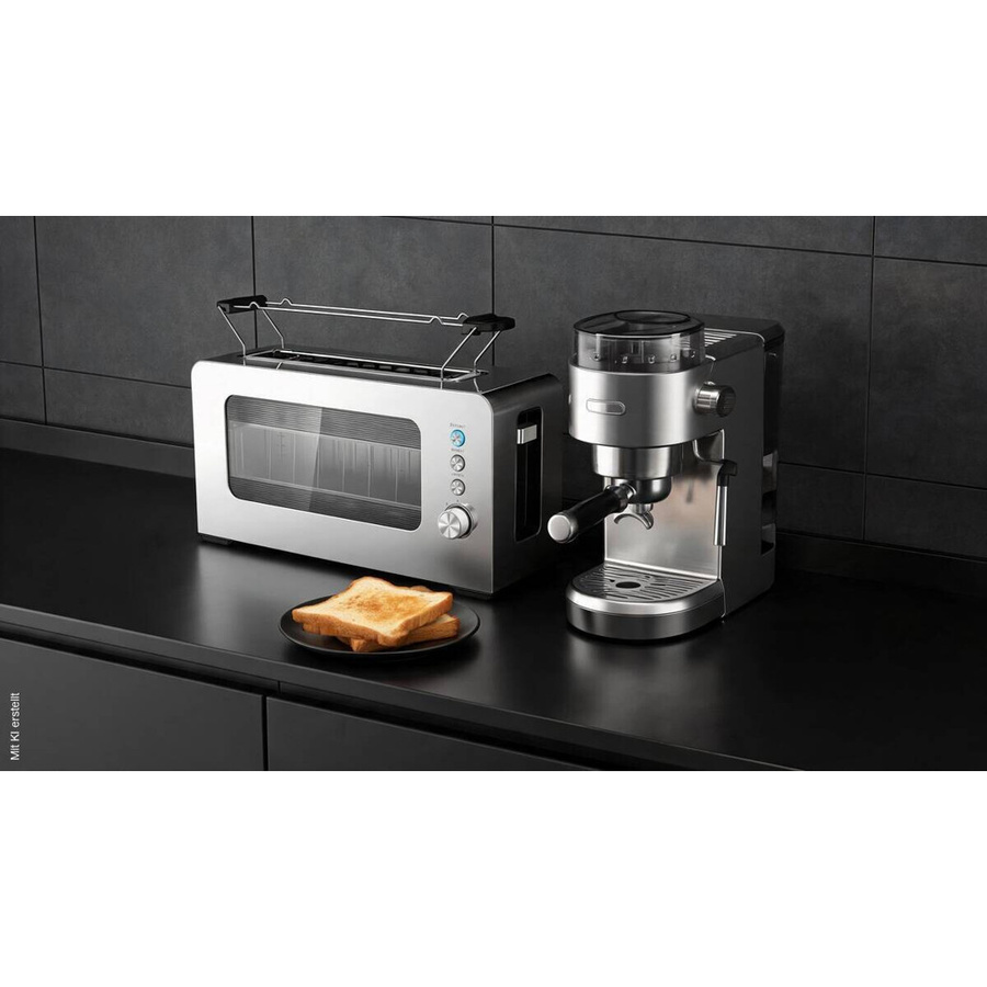 Pocoline Toaster aus Edelstahl und Kunststoff in Silber, B/H/L: 14,5 x 19,2 x 38,5 cm - Bild 3