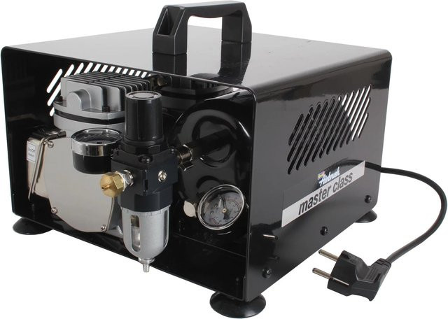 Revell Master Class Compressor, Airbrush-Kompressor, Metall, Grau, Schwarz - Bild 1