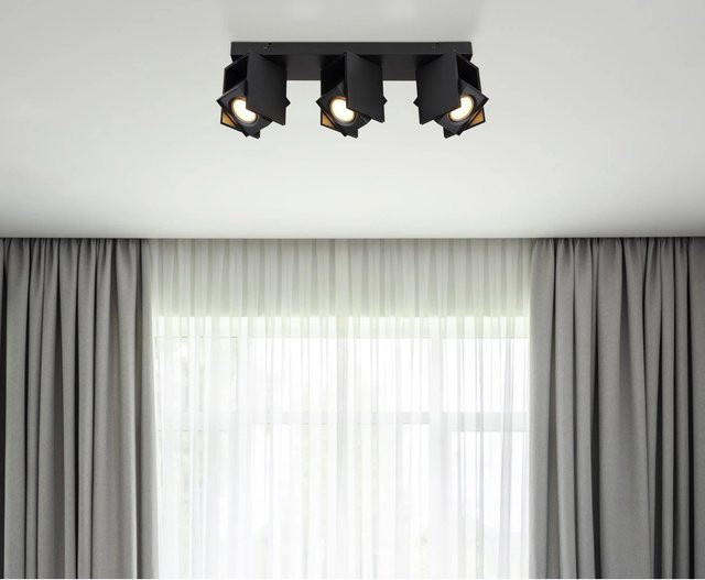 Globo Lighting Strahler Rory 3-flammig Schwarz Matt B: 43,4 cm, T: 8,4 cm, H: 15,7 cm - Bild 2