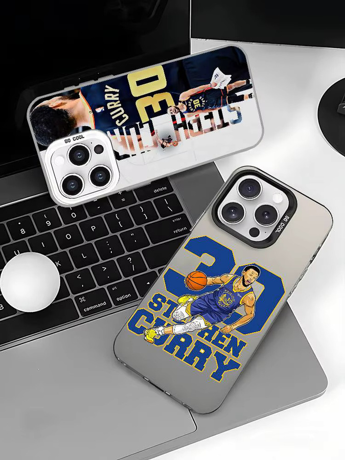 Player I-S-Stephen C-Curry Handyhülle für Apple iPhone 17 16 15 14 13 12 11 Pro Max Plus, stoßfeste Rückseite, Farbe Silber - Bild 7