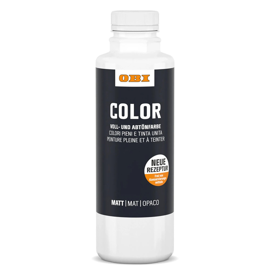 OBI Color Abtönfarbe Weiß 500 ml wasserbasierte Dispersionsfarbe für Putz - Bild 2