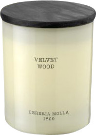 Cereria Molla Velvet Wood Vegane Wachskerze im Glas, Weiß, Floral & Fruity - Bild 1