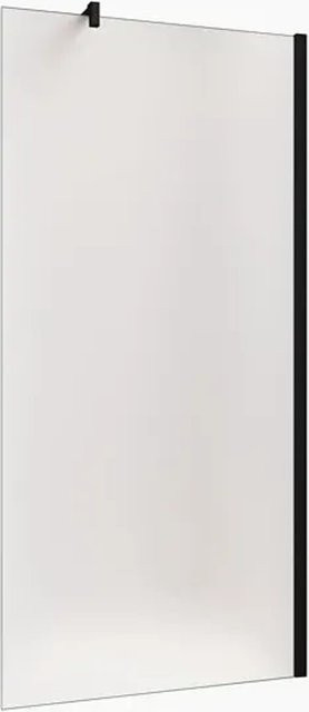 Duschparadies Walk-in Duschwand aus Nano-Glas mit Schwarzrahmen, B: 120 cm, H: 200 cm - Bild 1