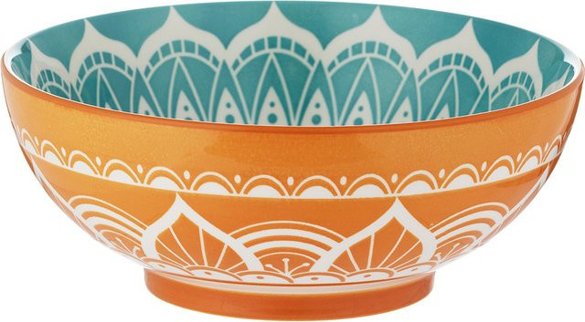 Multicolour Schale PROFINO in Orange, B/T/H: 20,5 x 20,5 x 8,0 cm - Bild 1