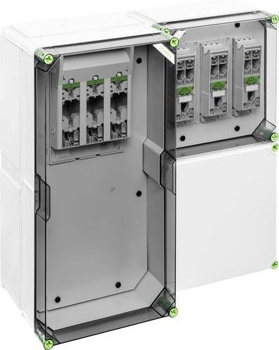 Spelsberg GWS 7140 NH Generatoranschlusskasten in Weiß, B/T/H: 64,0 x 64,0 x 25,4 cm - Bild 1