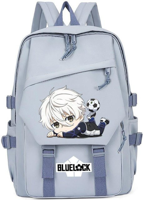 3-teiliges Schulrucksack-Set in Blau aus Oxford-Stoff mit Schultasche und Federmäppchen - Bild 1