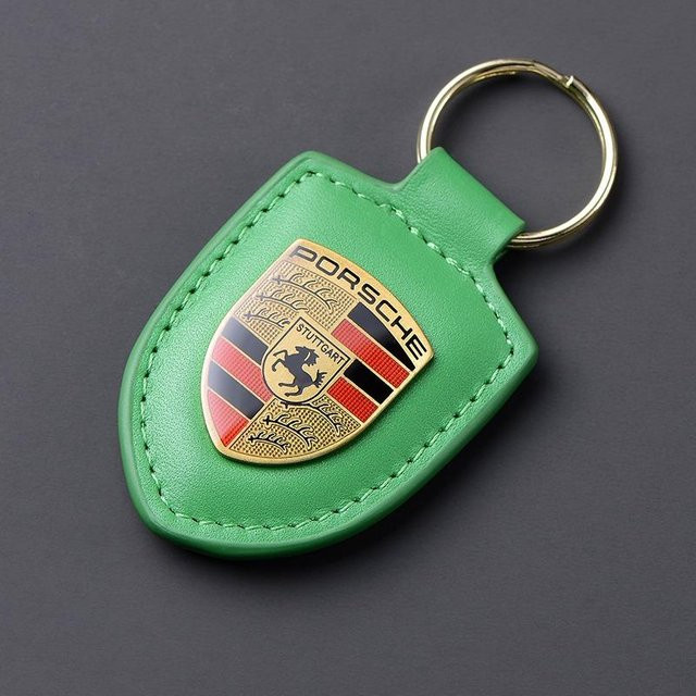 Porsche Schlüsselanhänger Leder, Green, Unisex - Bild 1