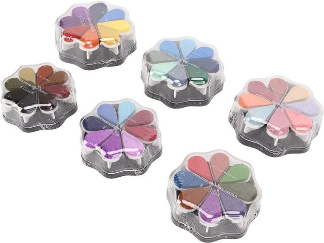 OutsideWorld Stempelkissen Set mit 48 Metallic-Farben in Blumenform, Grau, Multicolour - Bild 1