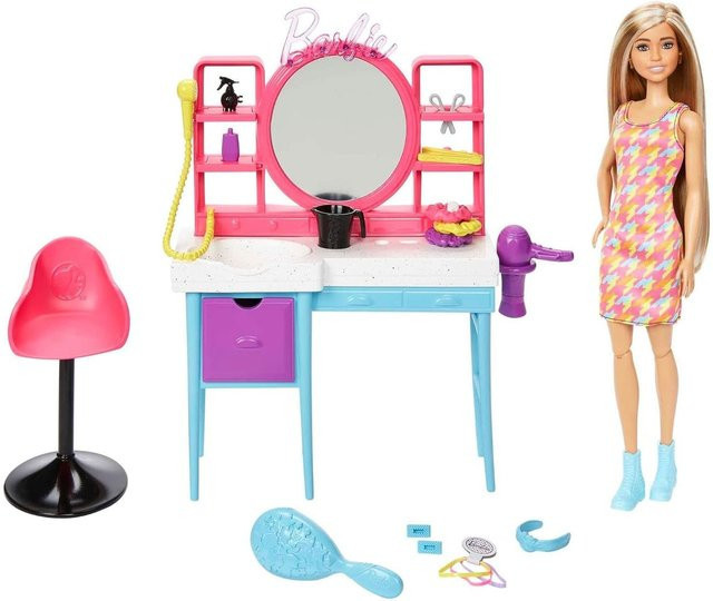Mattel Barbie Totally Hair Haarsalon Spielset mit Puppe & Zubehör - Bild 1