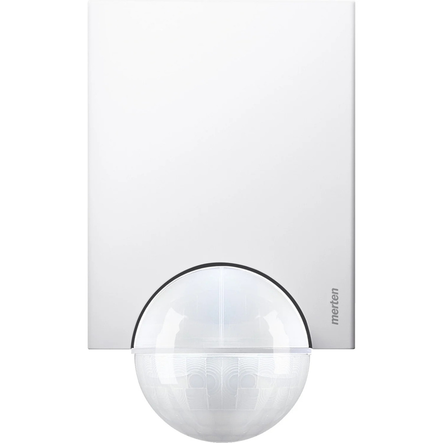 Merten PIR-Bewegungsmelder für Wand und Decke 220 Grad Polarweiß IP55 565219 - Bild 1