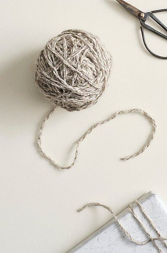 Jotex WOOLY Wollschnur aus Wolle und Jute, 50 m, Grau und Beige - Bild 1