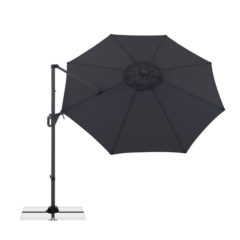 Doppler Ampelschirm LIFE 310 Side in Anthrazit mit Ø 310 cm - Bild 2